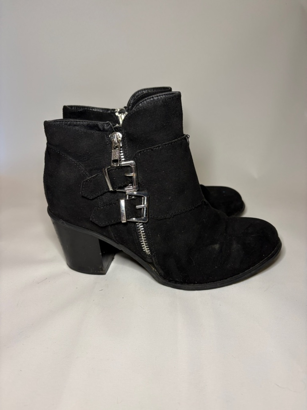 Luoika Women's Wide Width Suede Ankle Boots Size 6 - Picture 5 of 11